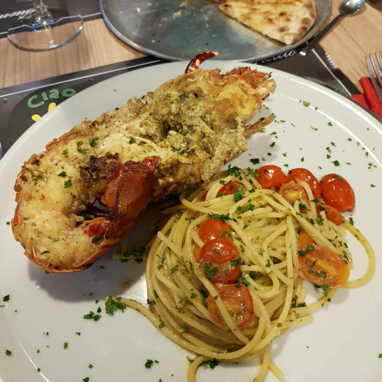 pasta con langosta