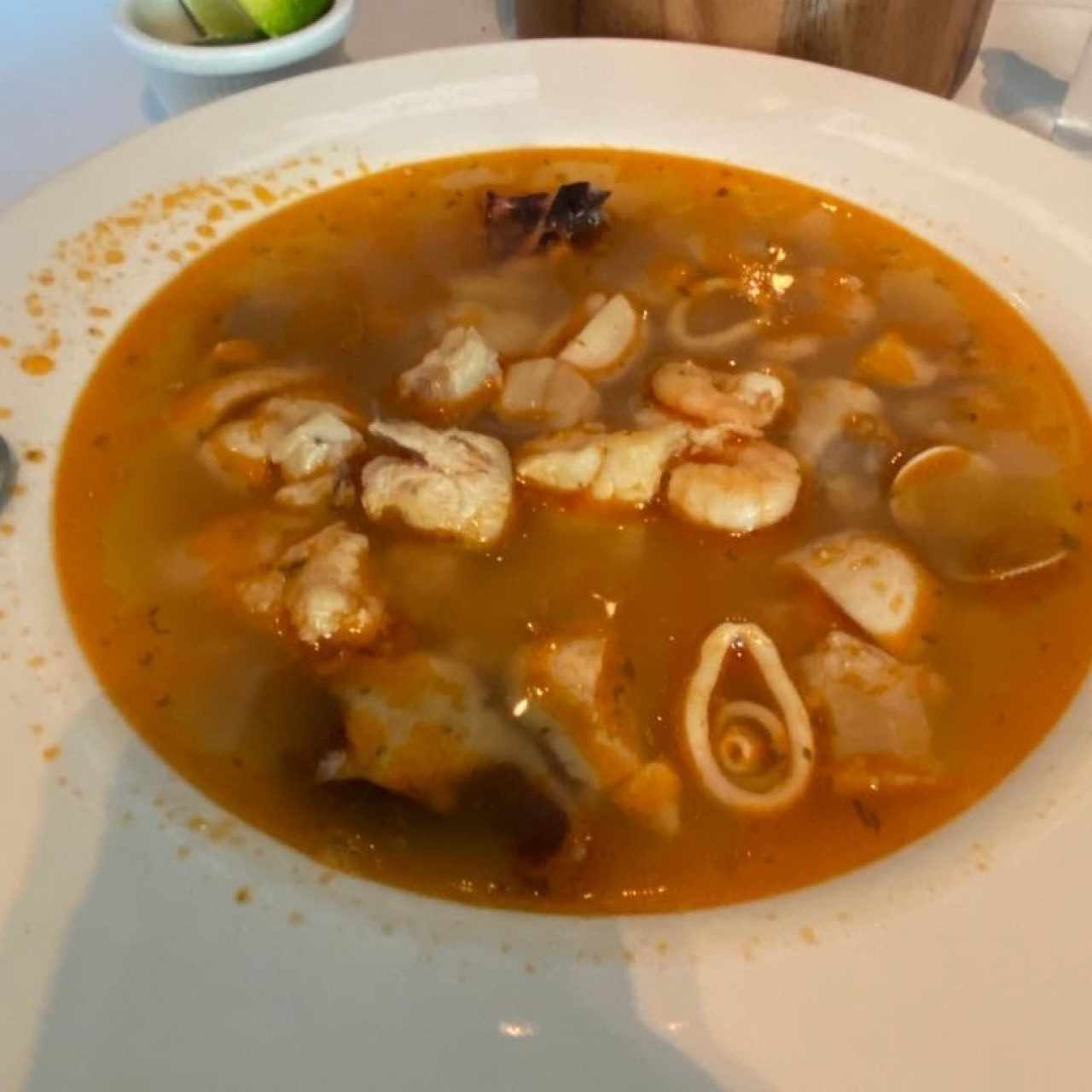 sopa de mariscos