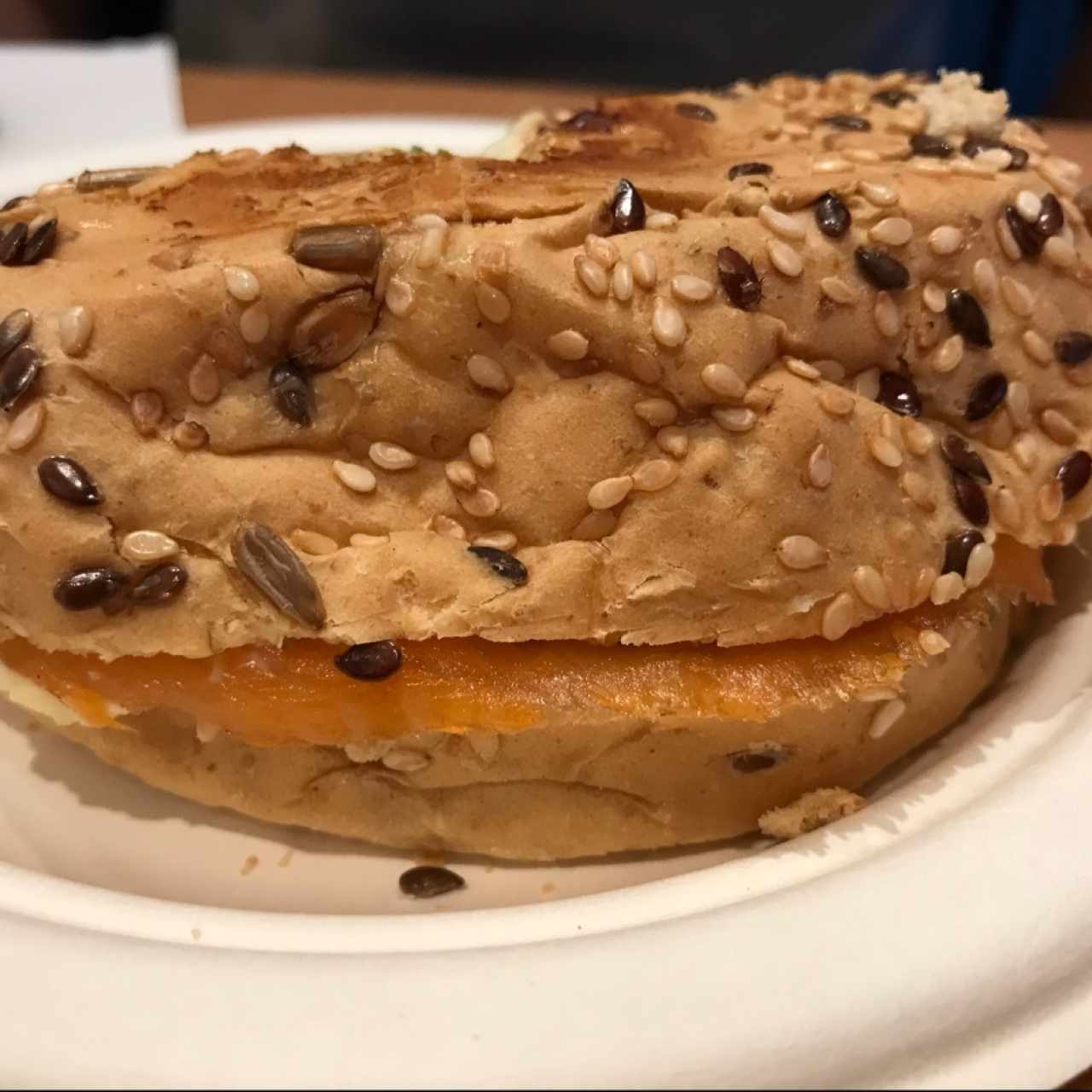 Bagel de salmón