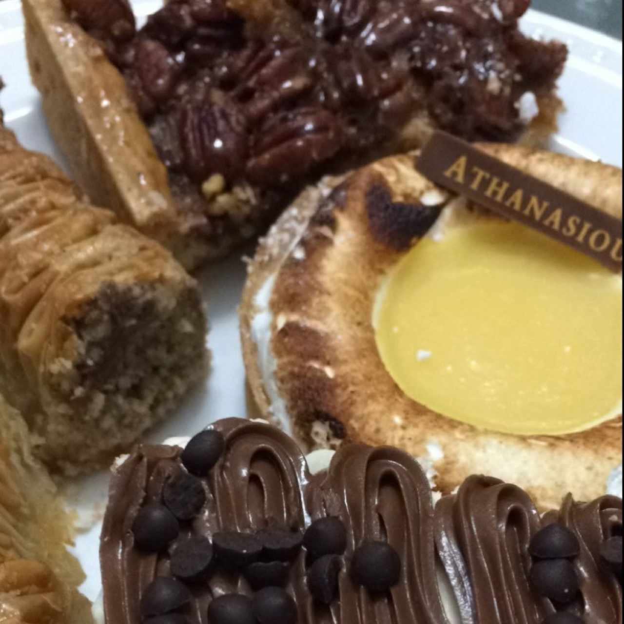 Pecan Pie, Cheese Cake de Nutella, Pie de limón y Baklavá de Nutella