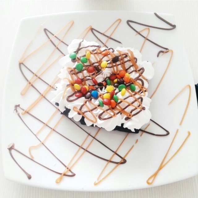 Postres - Brownie Pizzza