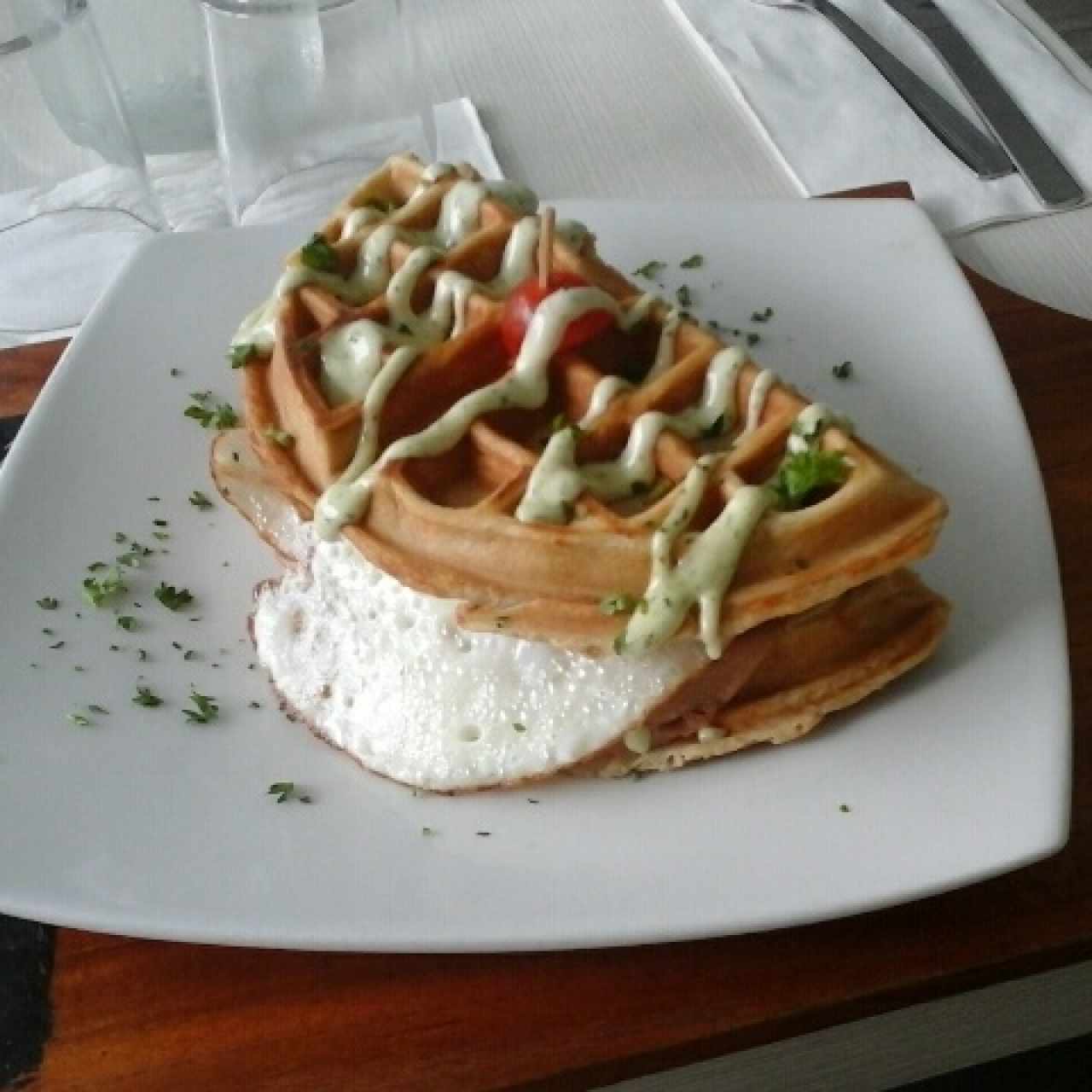 Waffles rellenos