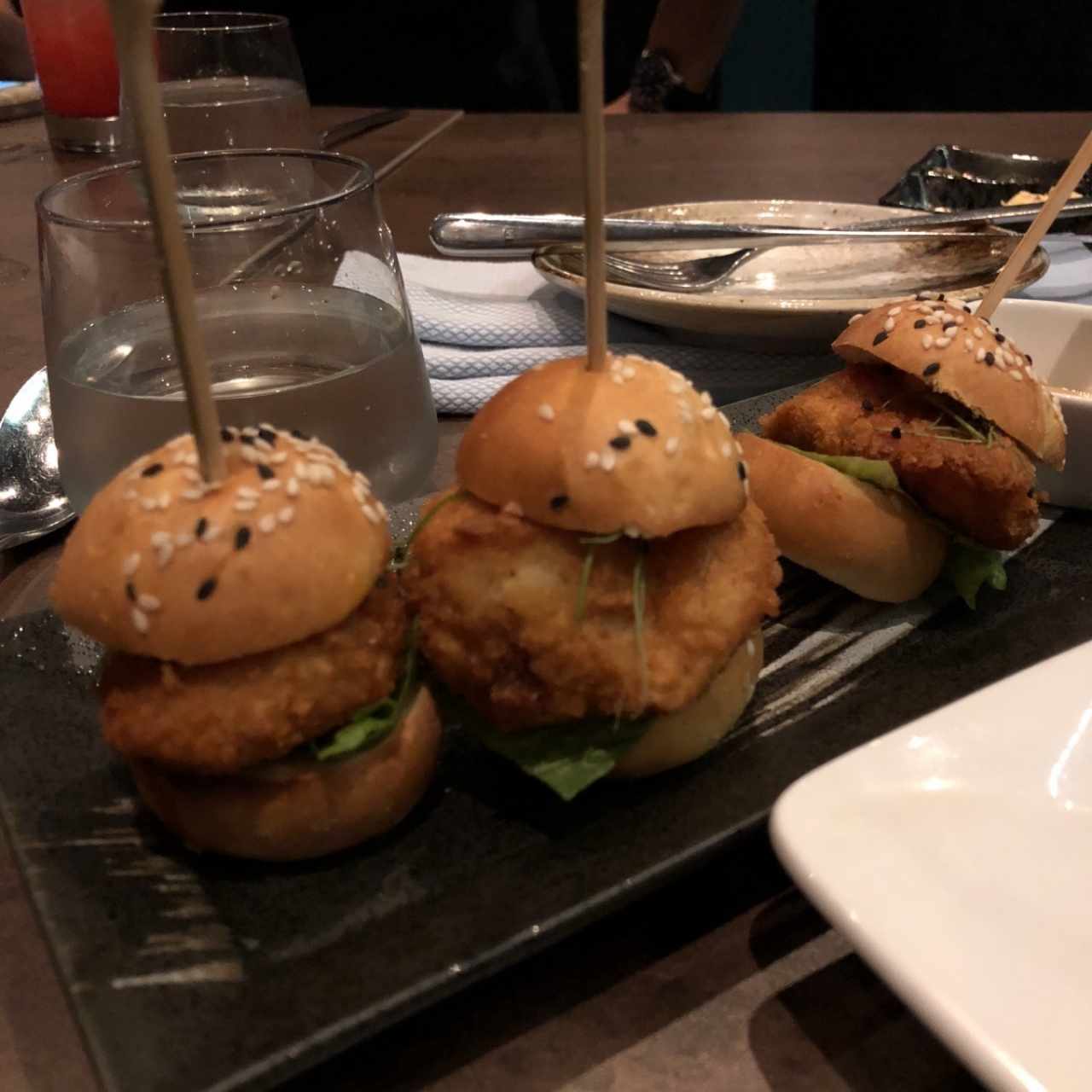 Para picar - Rock prawn sliders