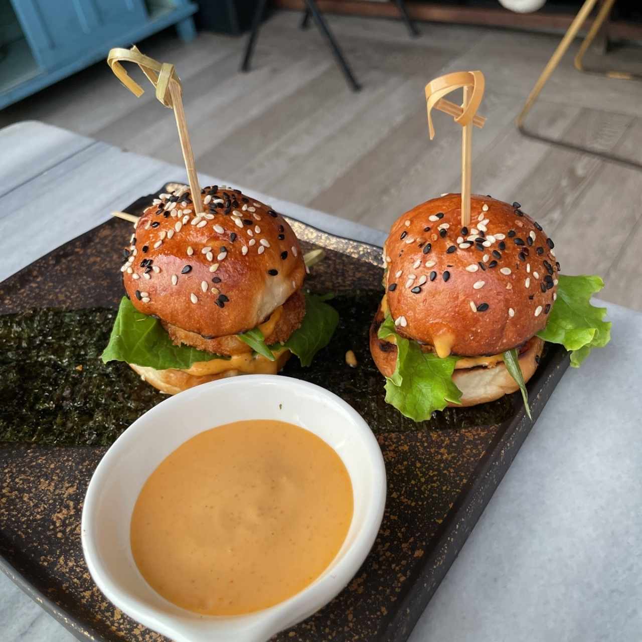 Hamburguesa langostino