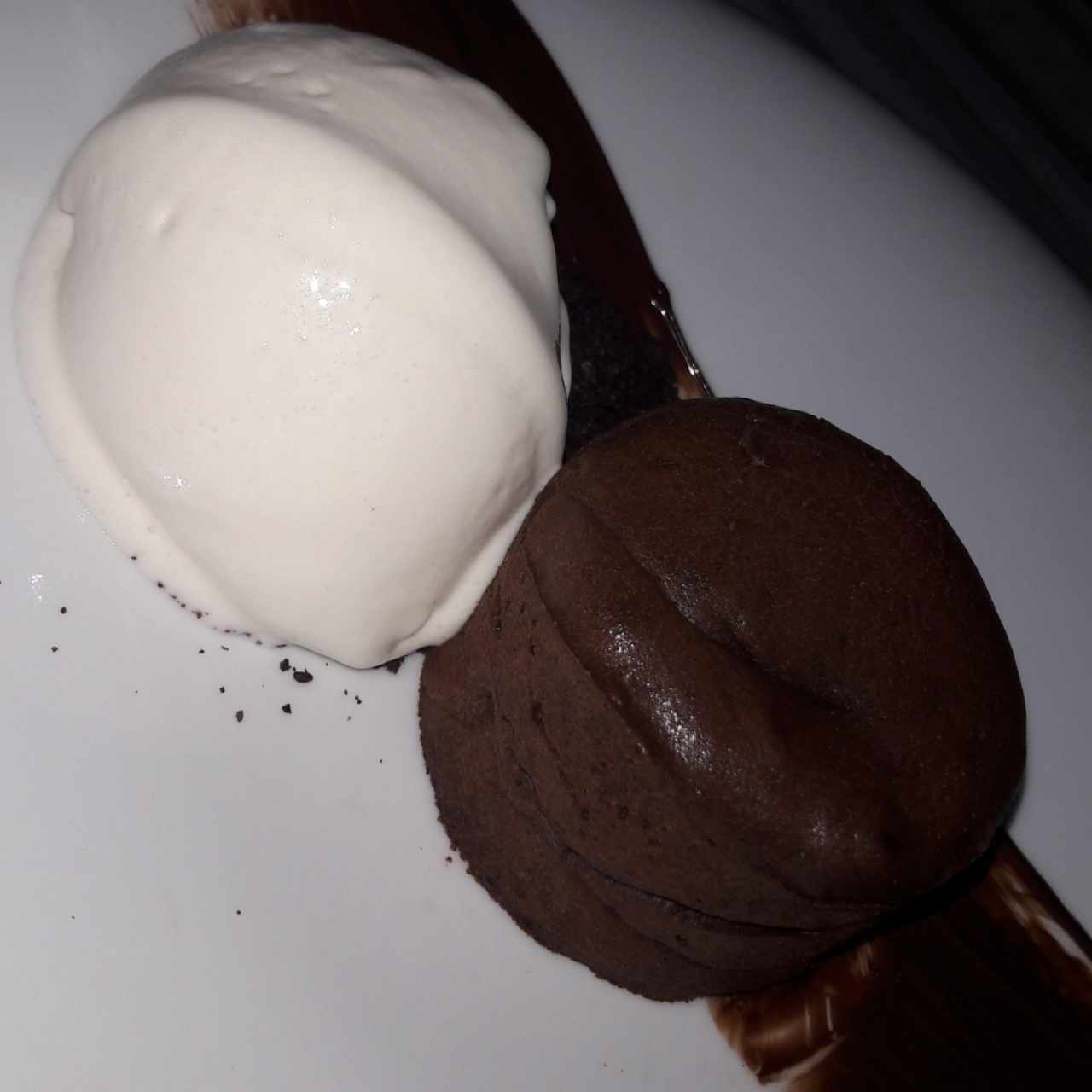 Volcán de Chocolate con helado 