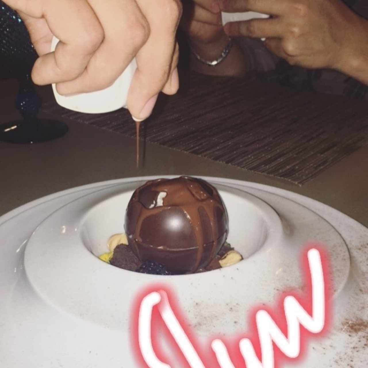 esfera de chocolate