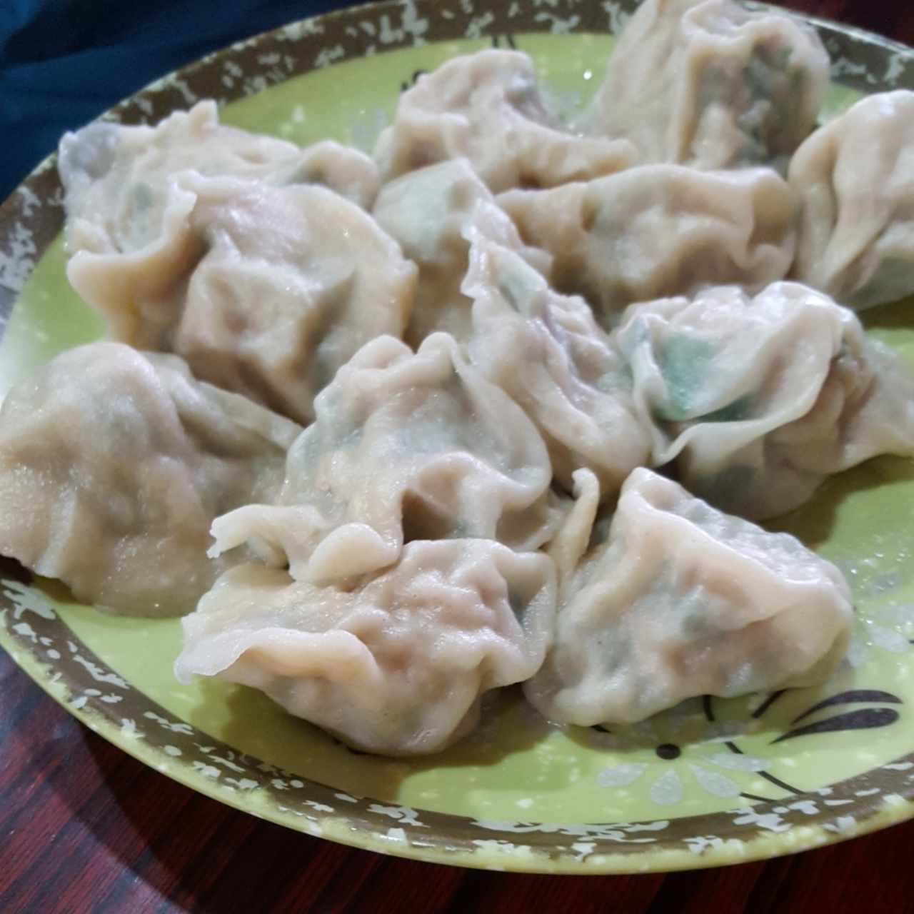 dumplings sancochados de puerco