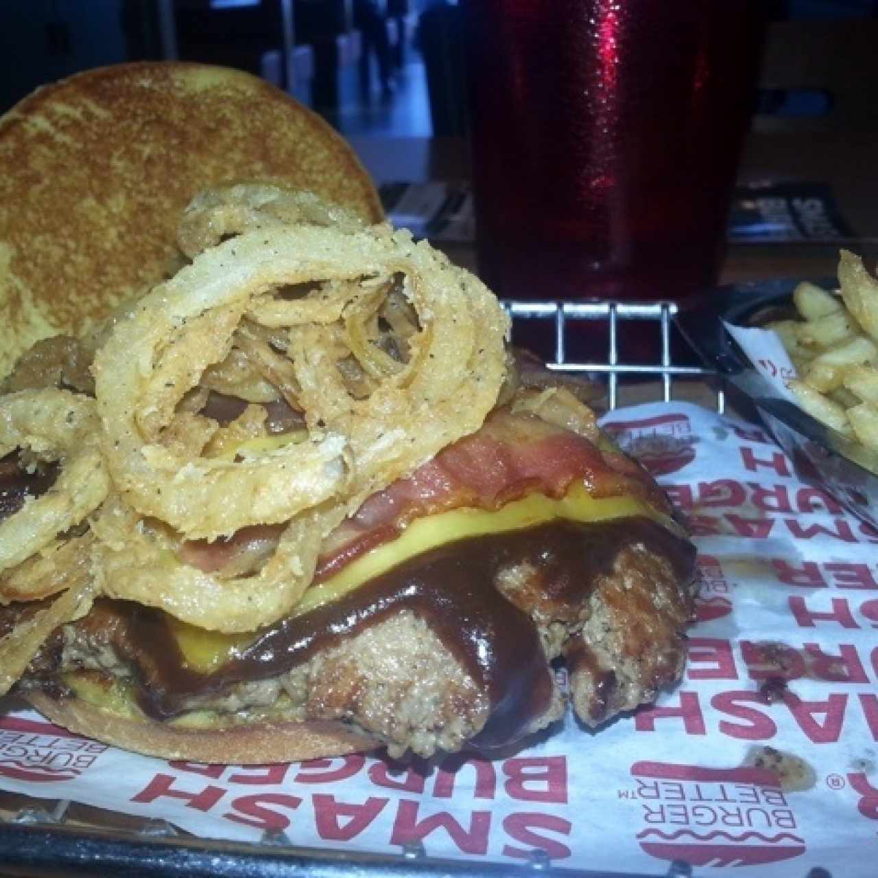 BBQ, Bacon & Cheddar Burger 🍔🥓🧀