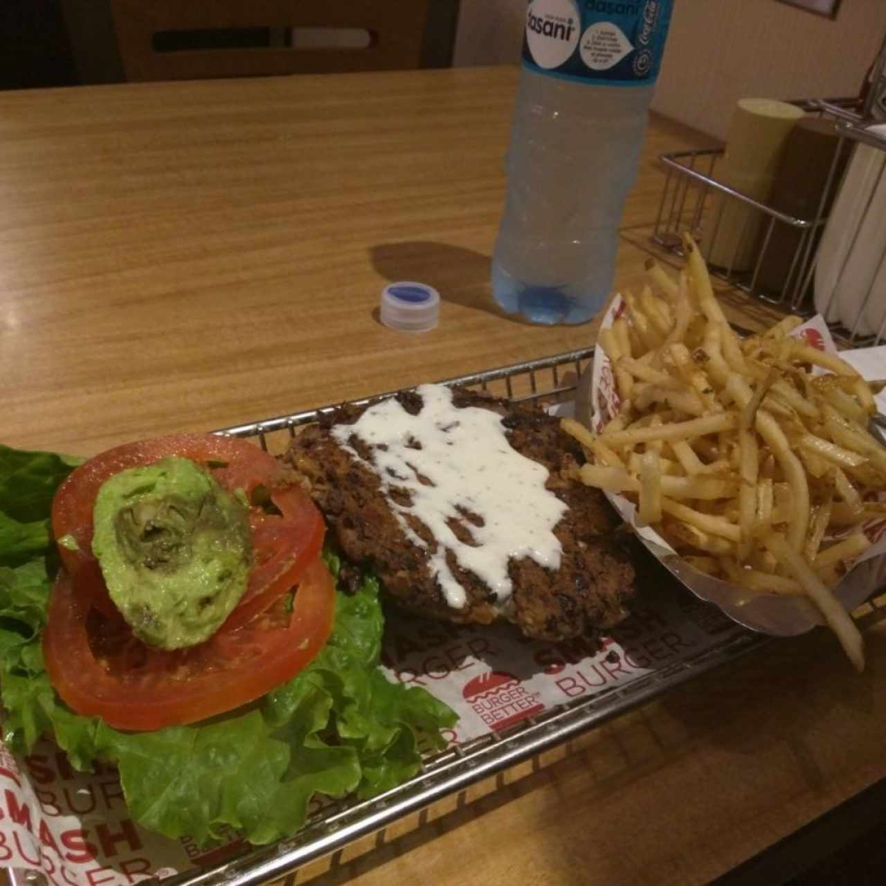 hamburguesa con guacamole