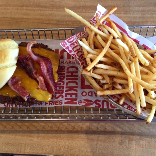 Bacon and cheddar burger 