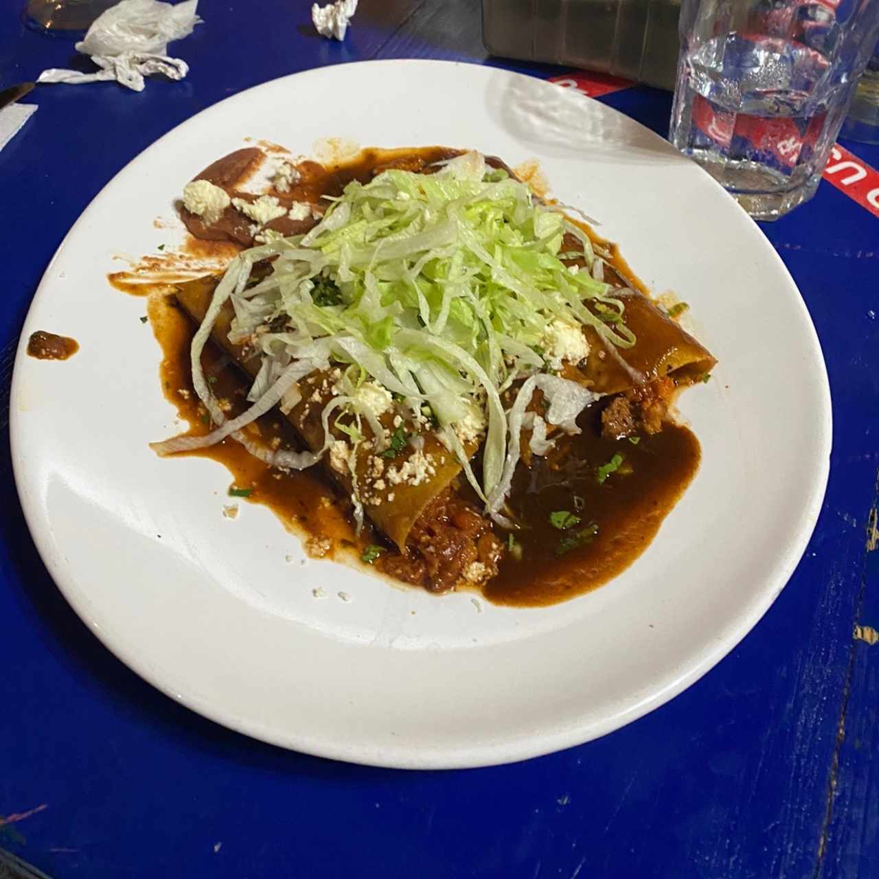 Enchiladas en Salsa Roja