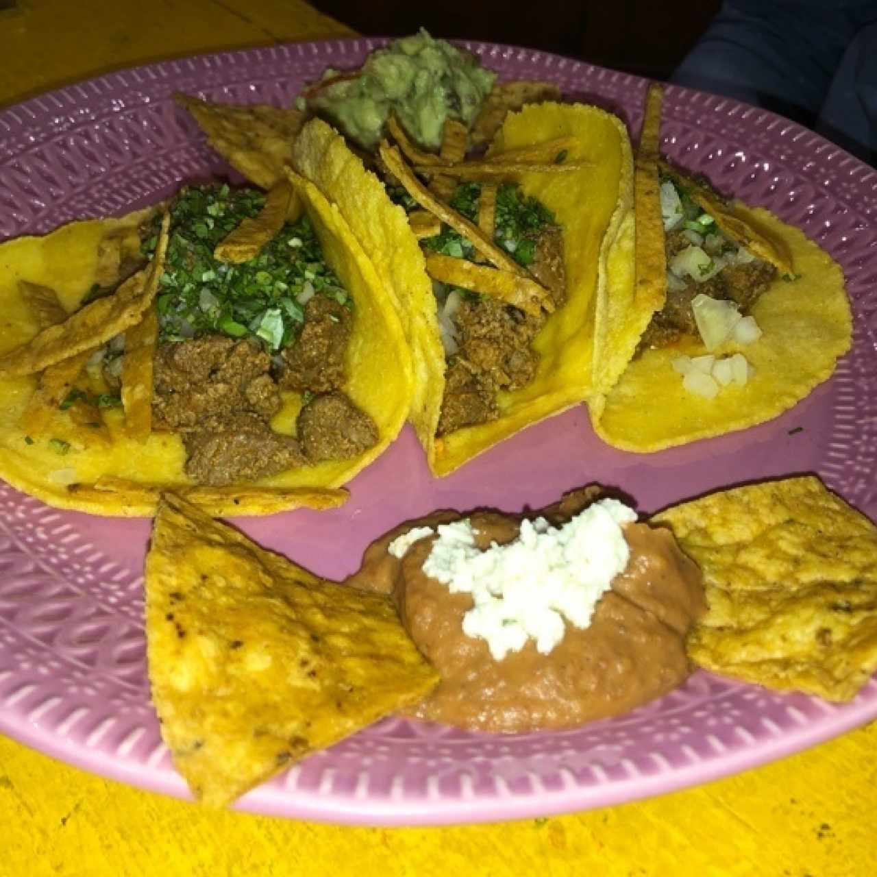 Tacos al pastor sin piña