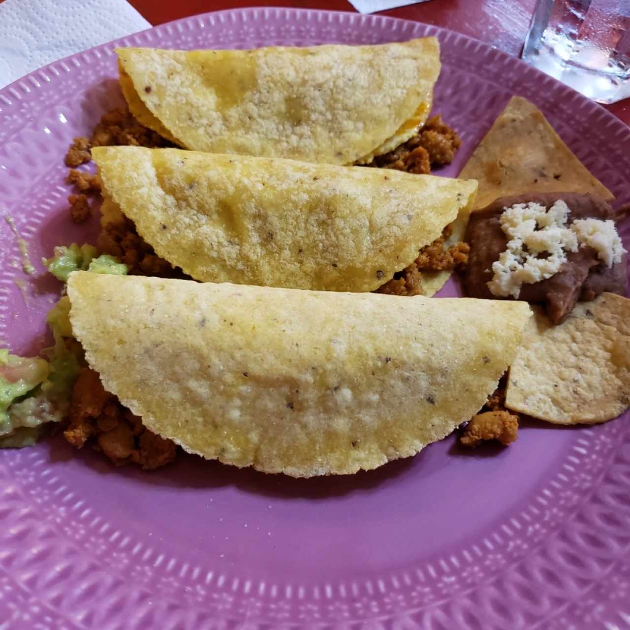 TACOS SUAVES DE CHORIZO