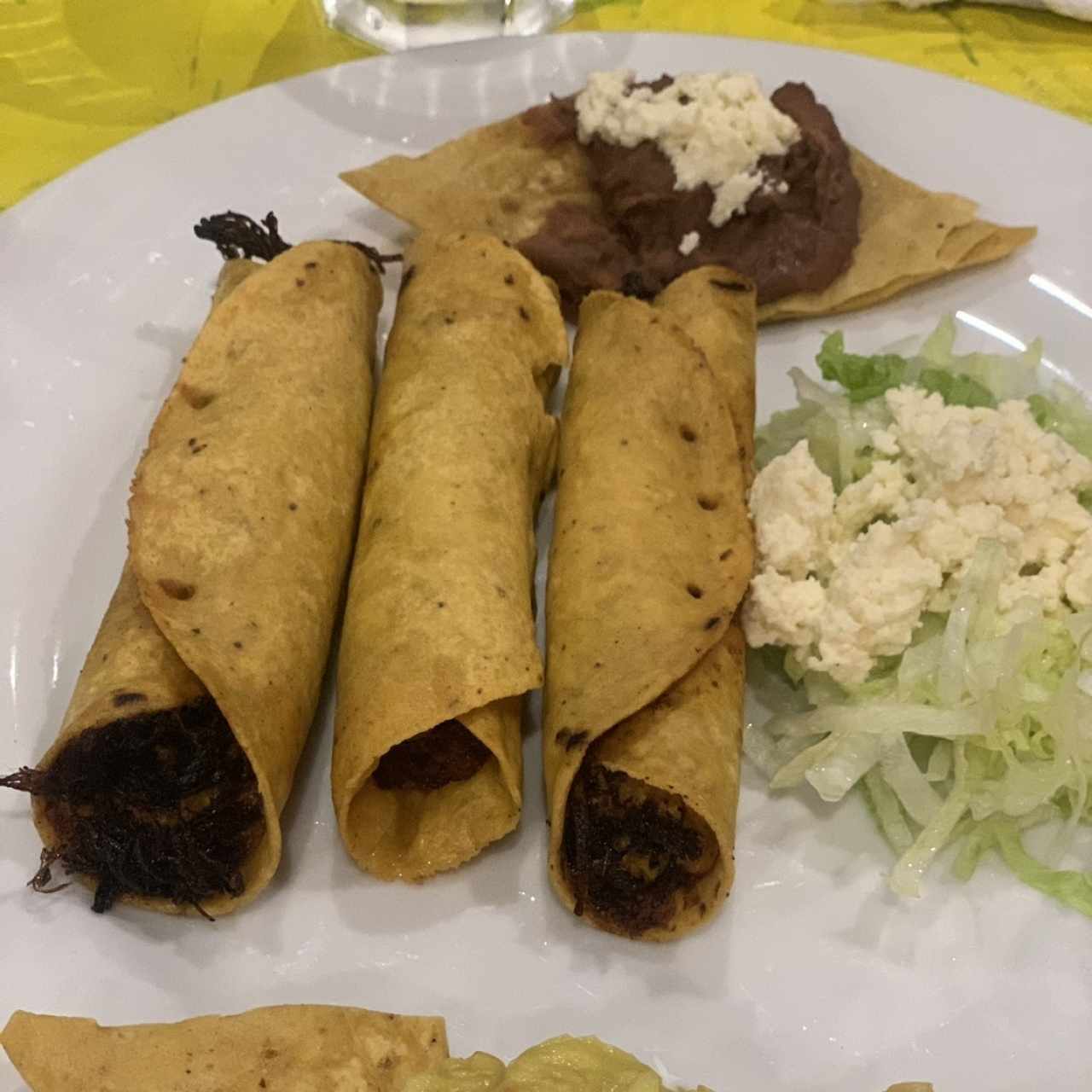 Tacos Fritos de Frijoles