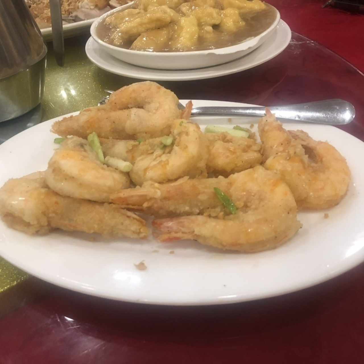 Mariscos - Langostinos salteado