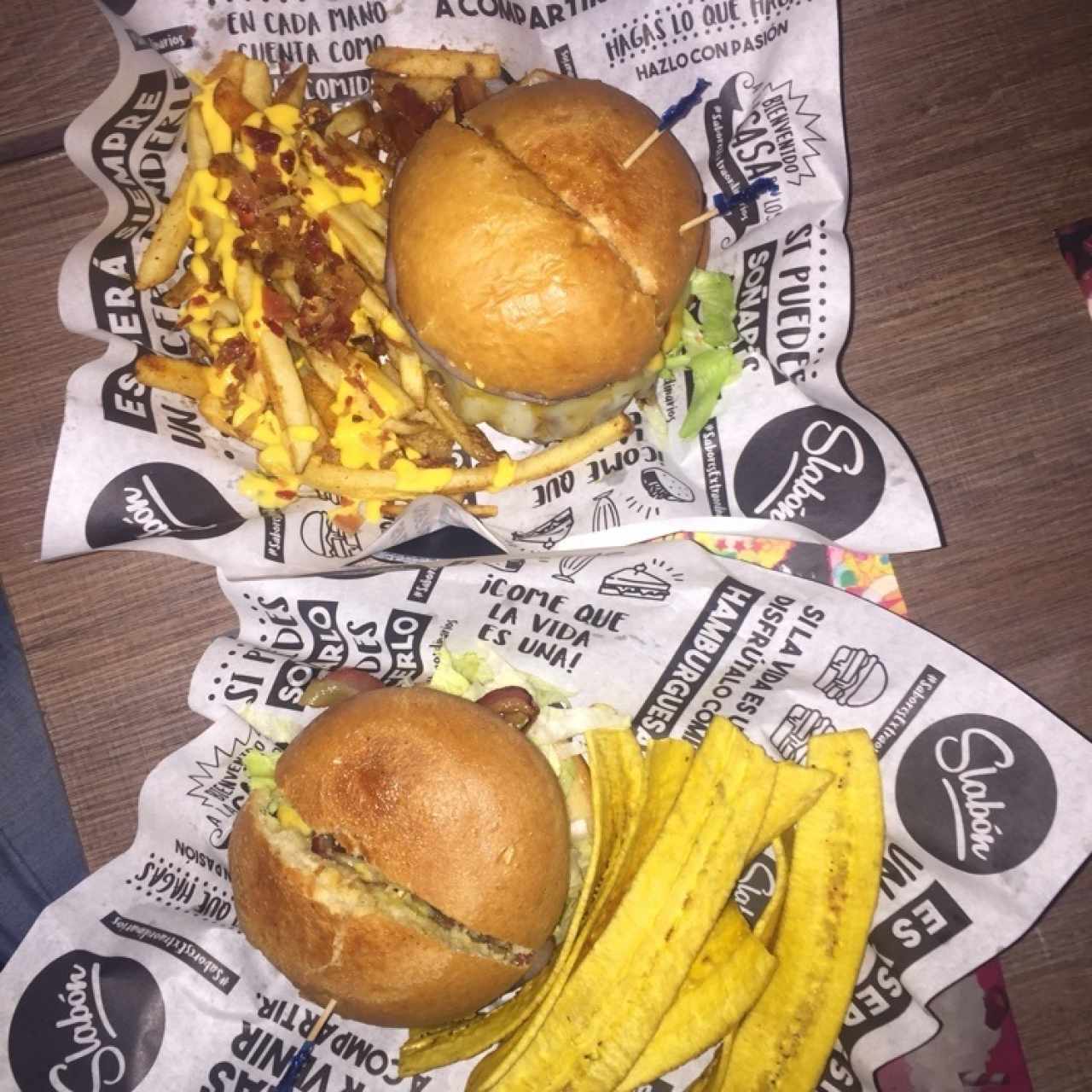 4 cheese burger & Bacon cheese burger