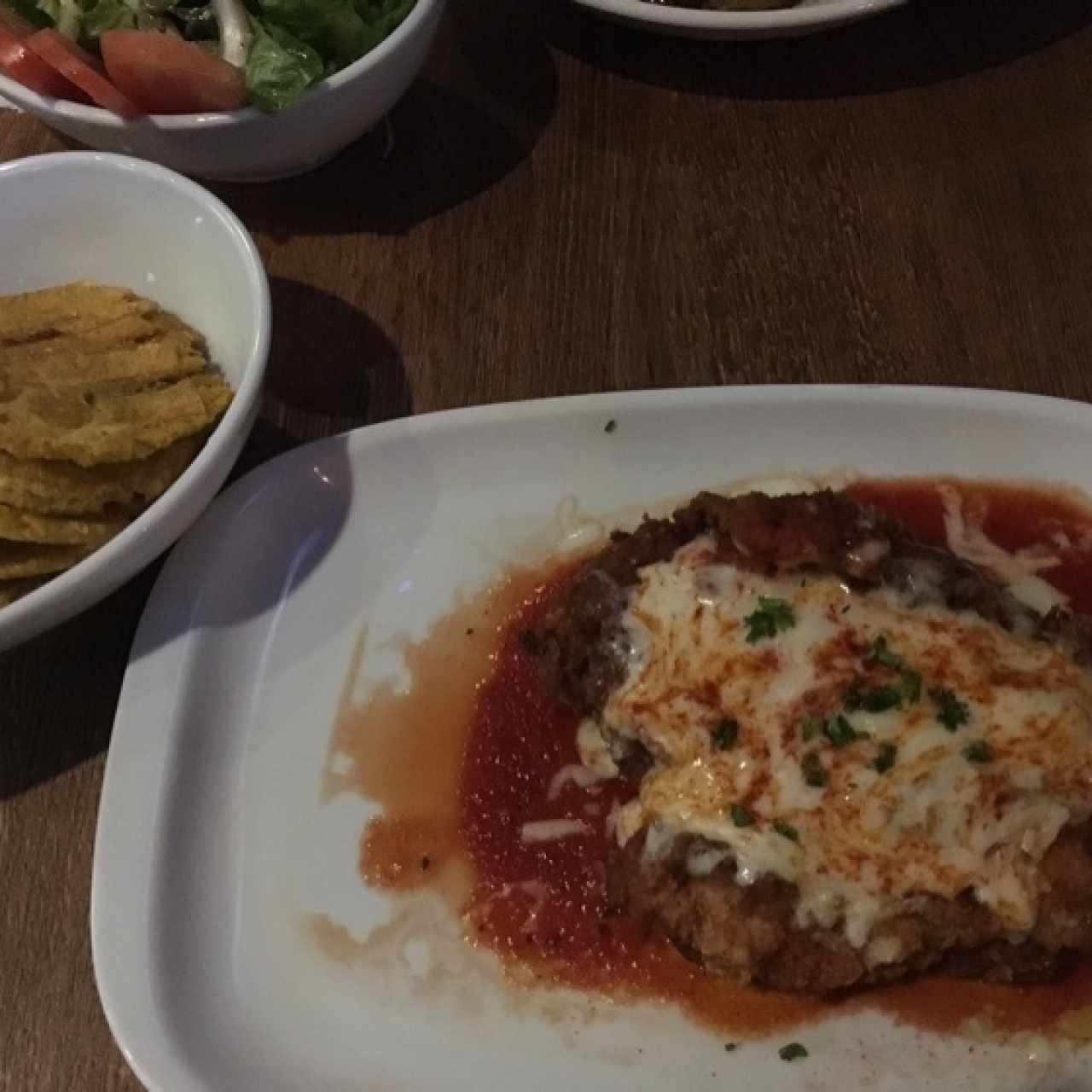 milanesa de pollo parmesana