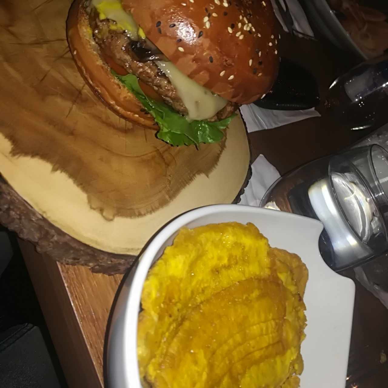 hamburguesa de hongos
