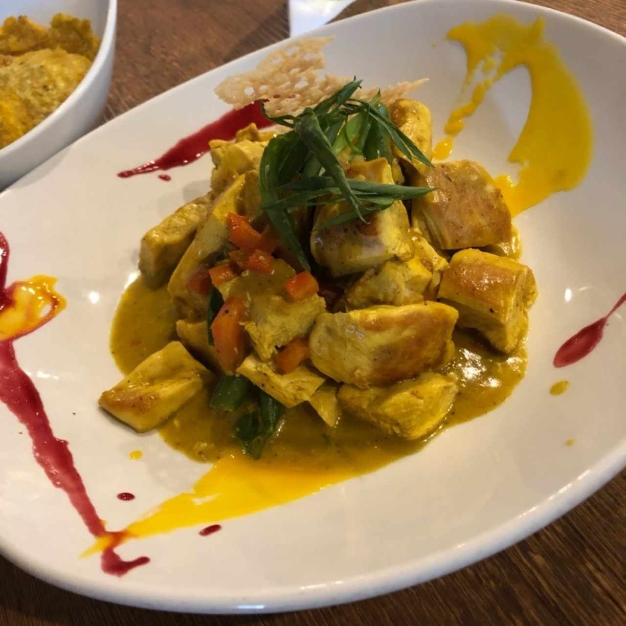 pollo al curry y coco