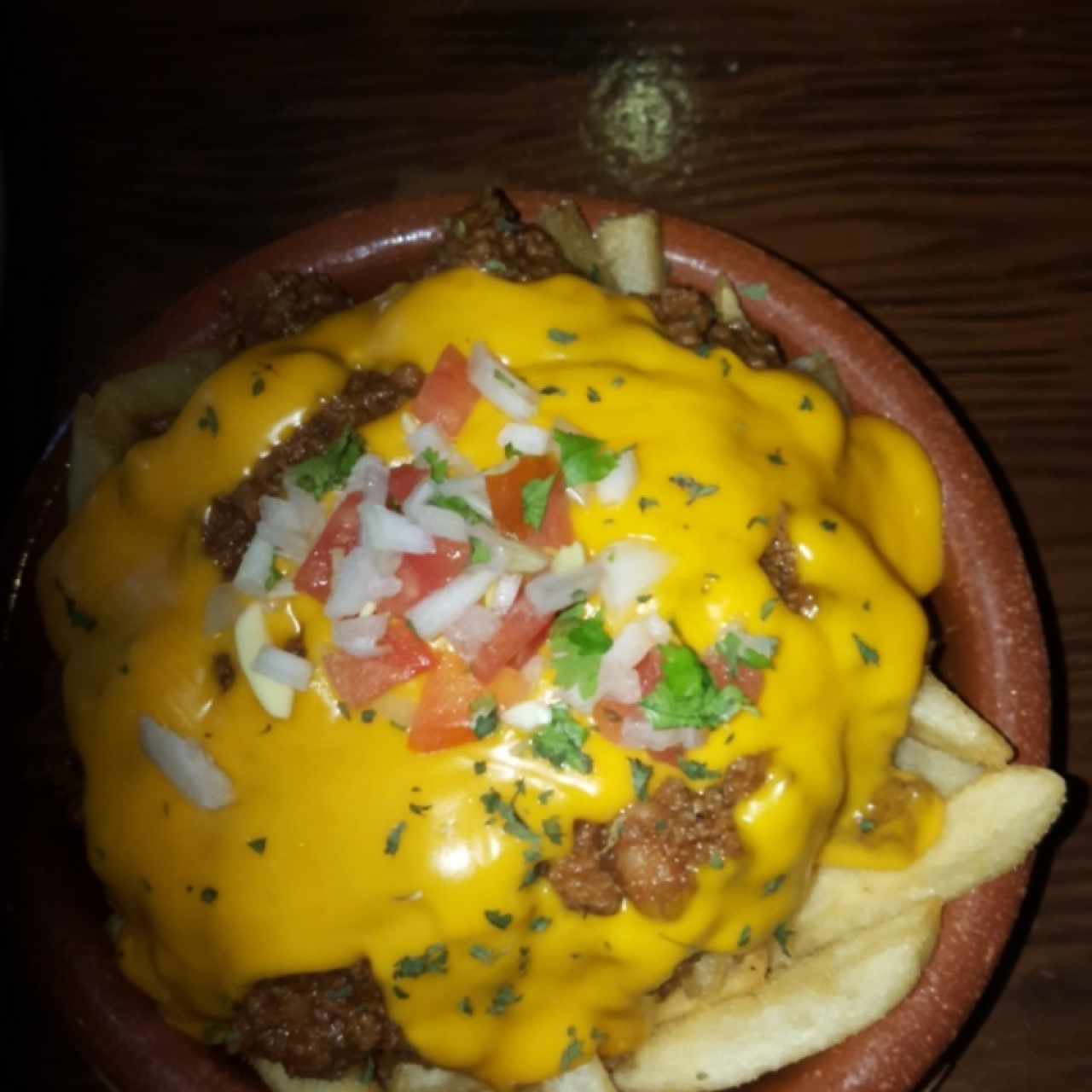 Pub fries chilli beef and cheese