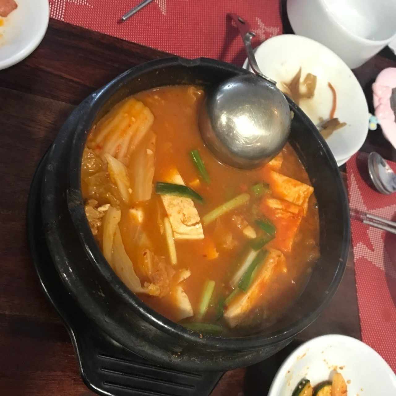 sopa de kimchi con tofu