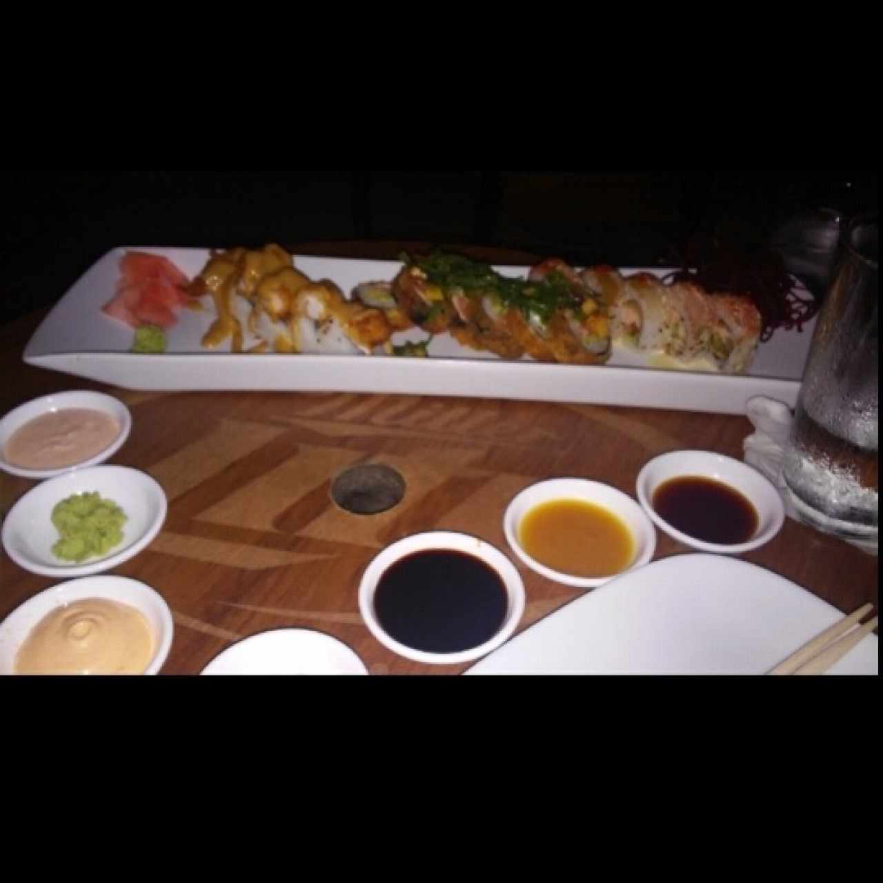 hokaido con tropical roll y sex on the beach roll