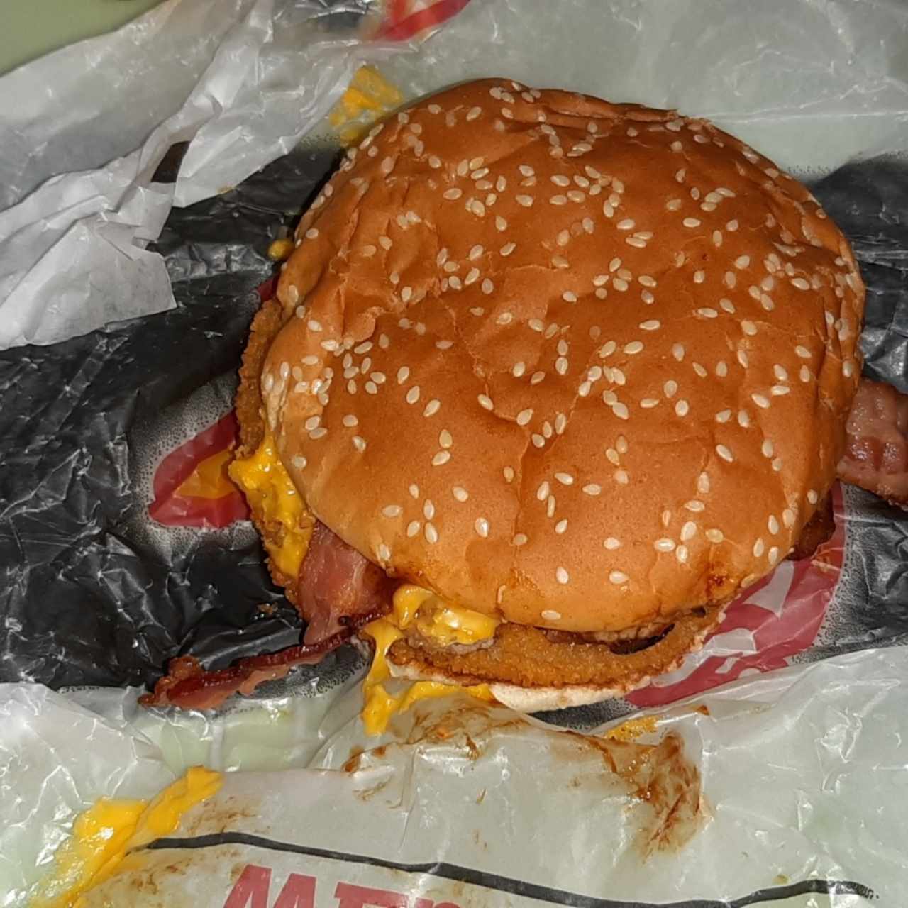 Hamburguesa Western con queso y bacon