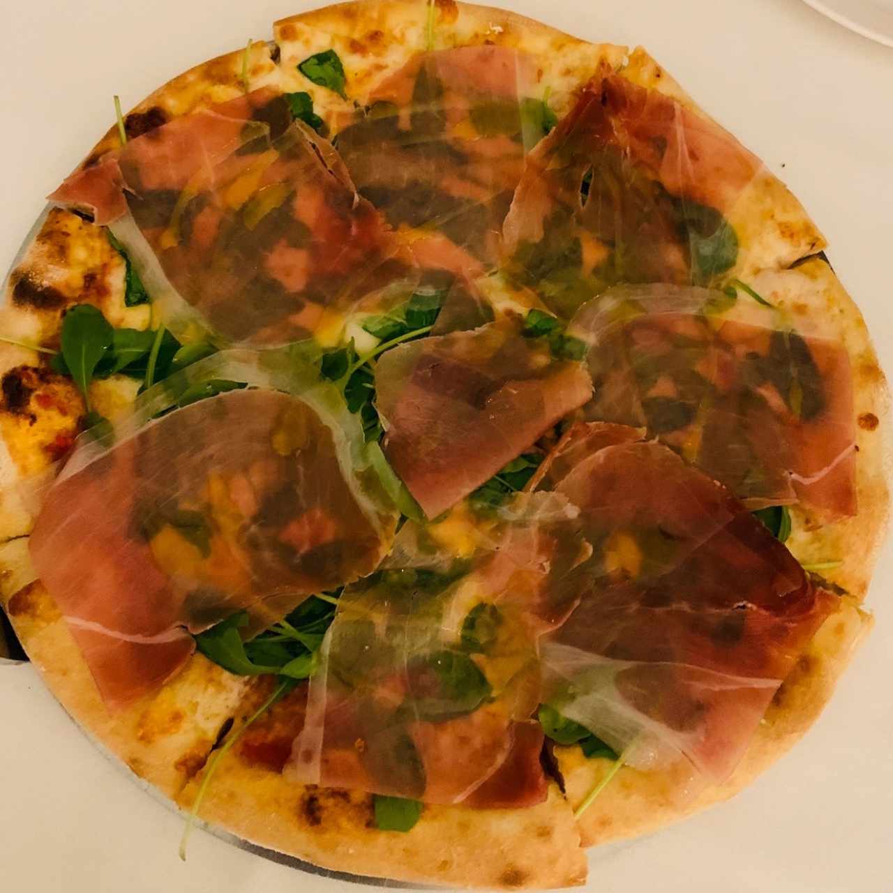 Pizza de Prosciutto di Parma & rúgula
