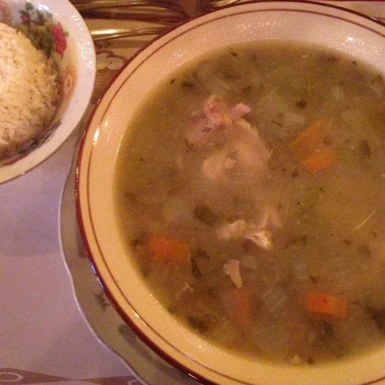 sancocho y arroz