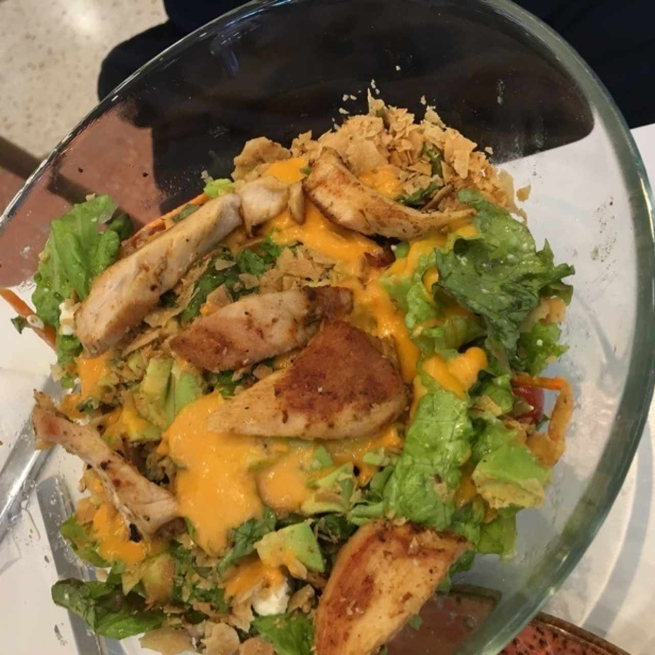 ensalada mexicana con pollo asado
