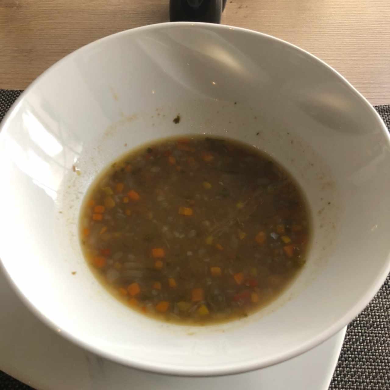 sopa de lenteja (media porción)