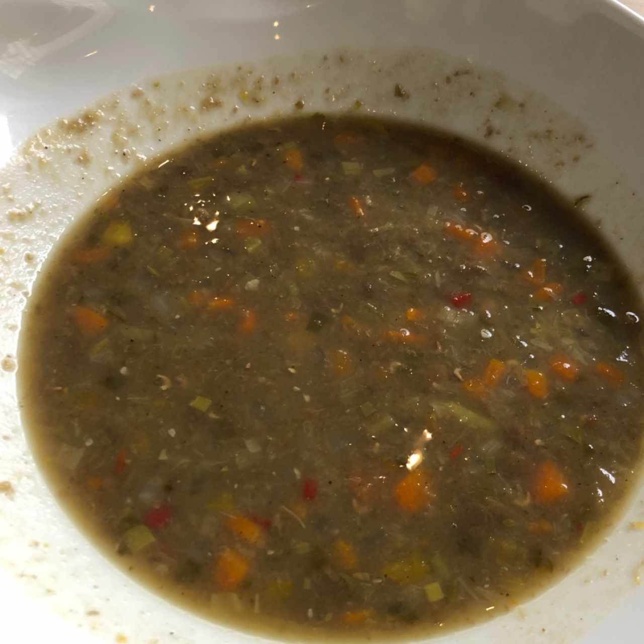 sopa de lenteja