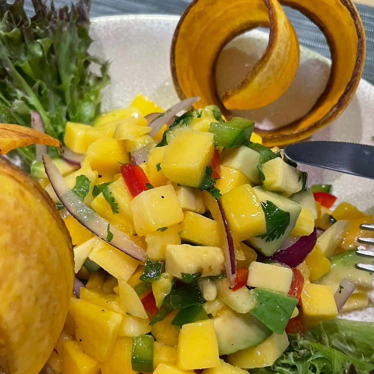 Ceviche de Mango y Agucate