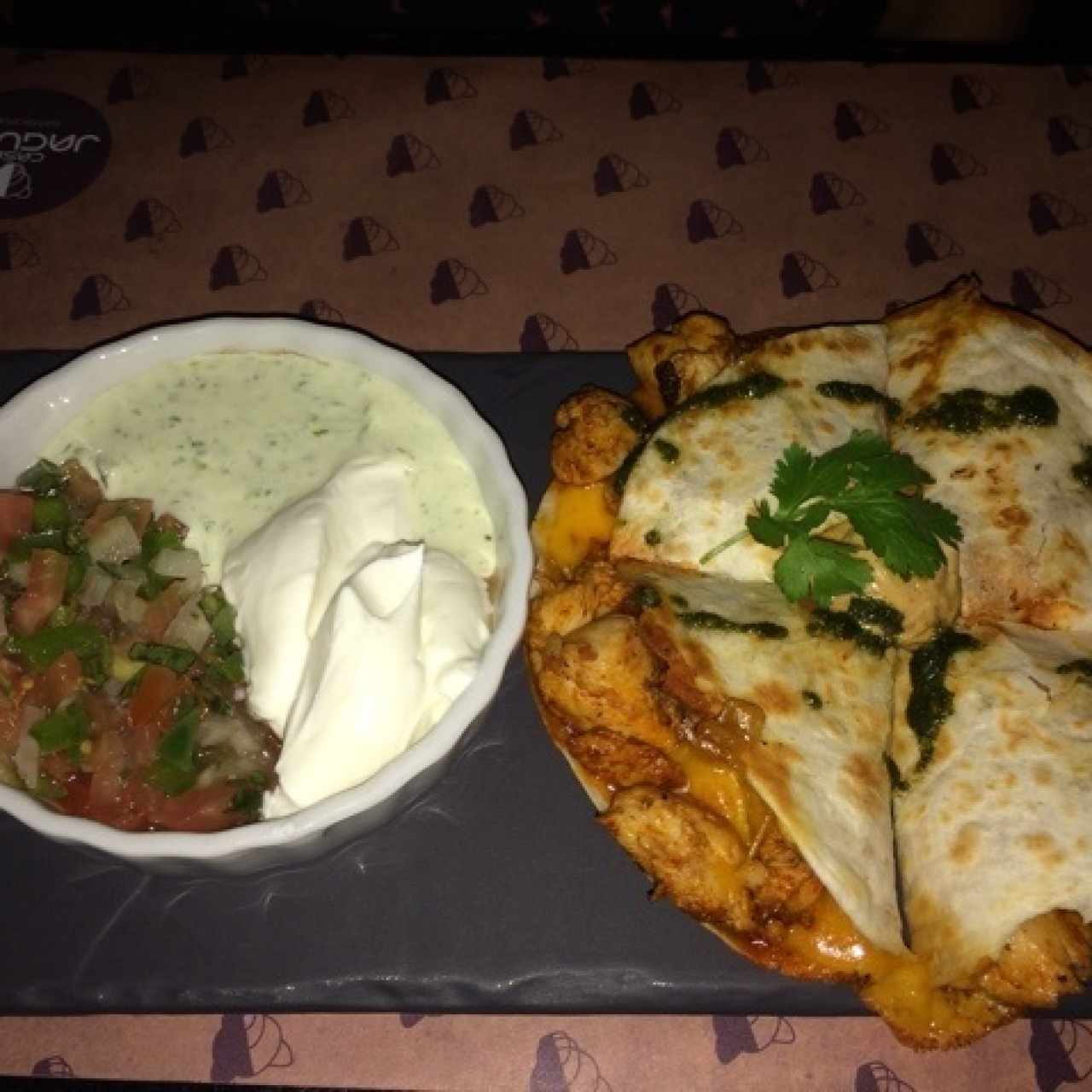 quesadillas de pollo