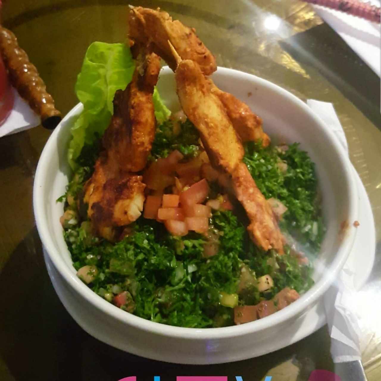 Ensalada Tabule con pollo