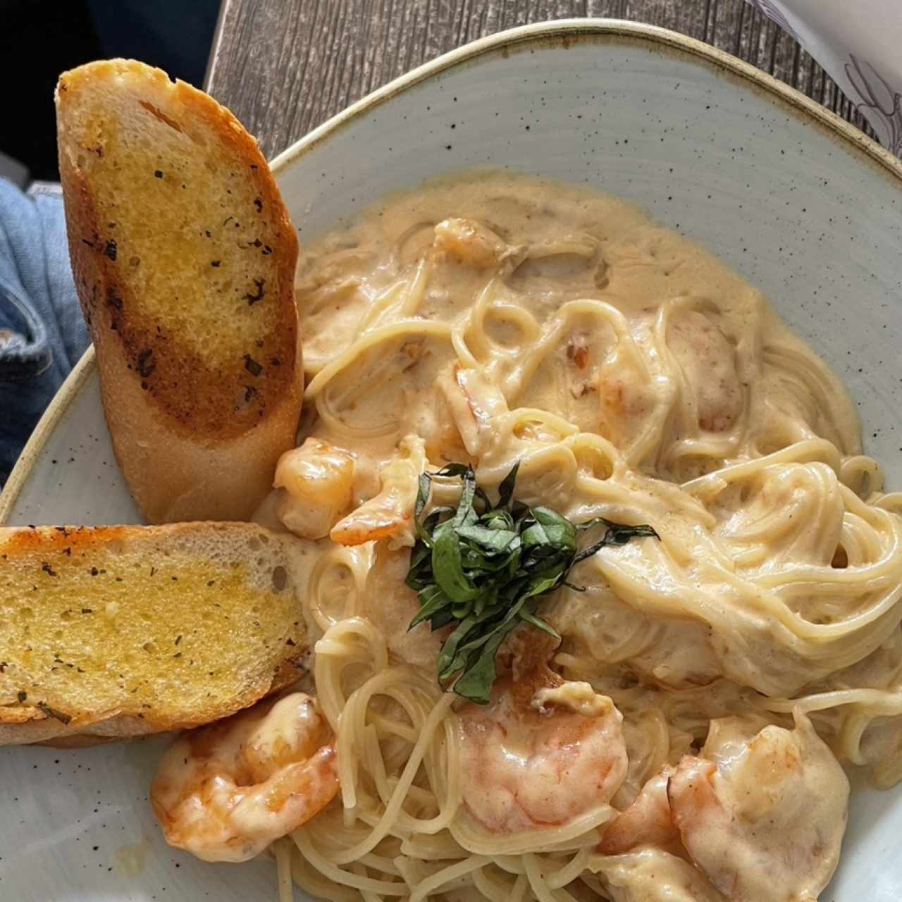 Pastas - Spaguettini con Camarones