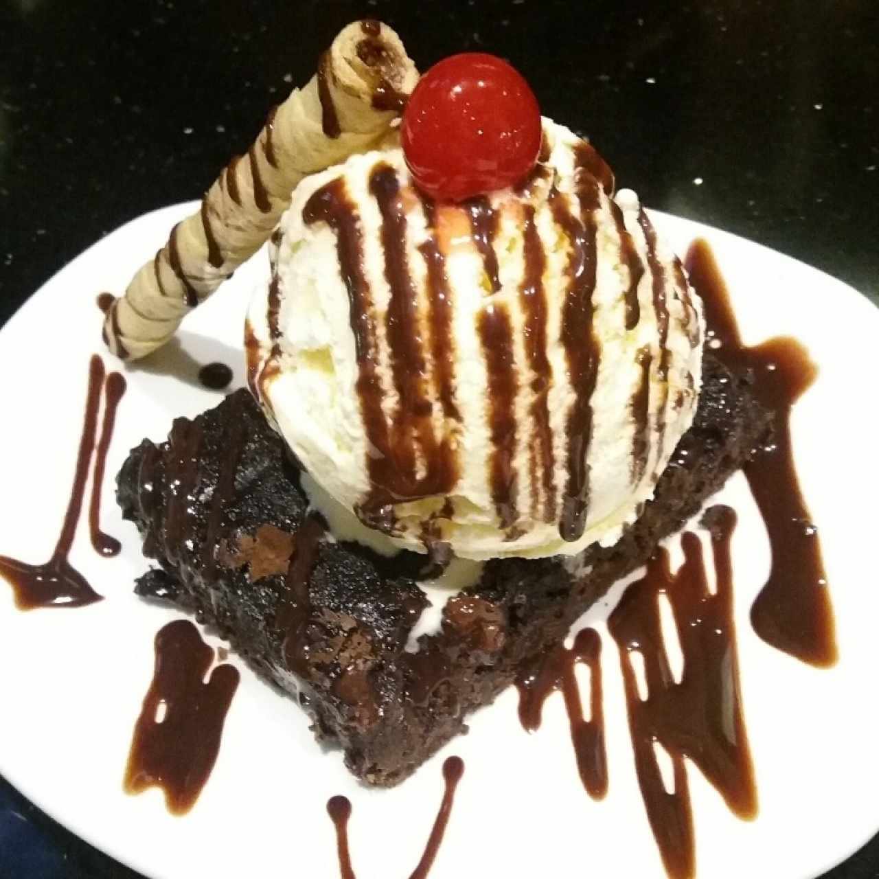 Brownie con helado 😍