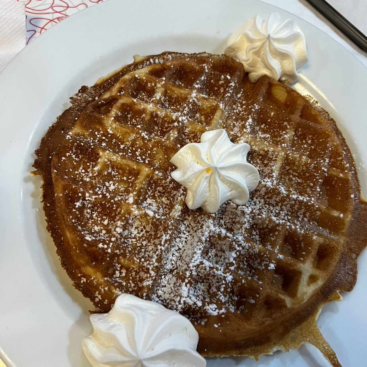 Waffles de fresa