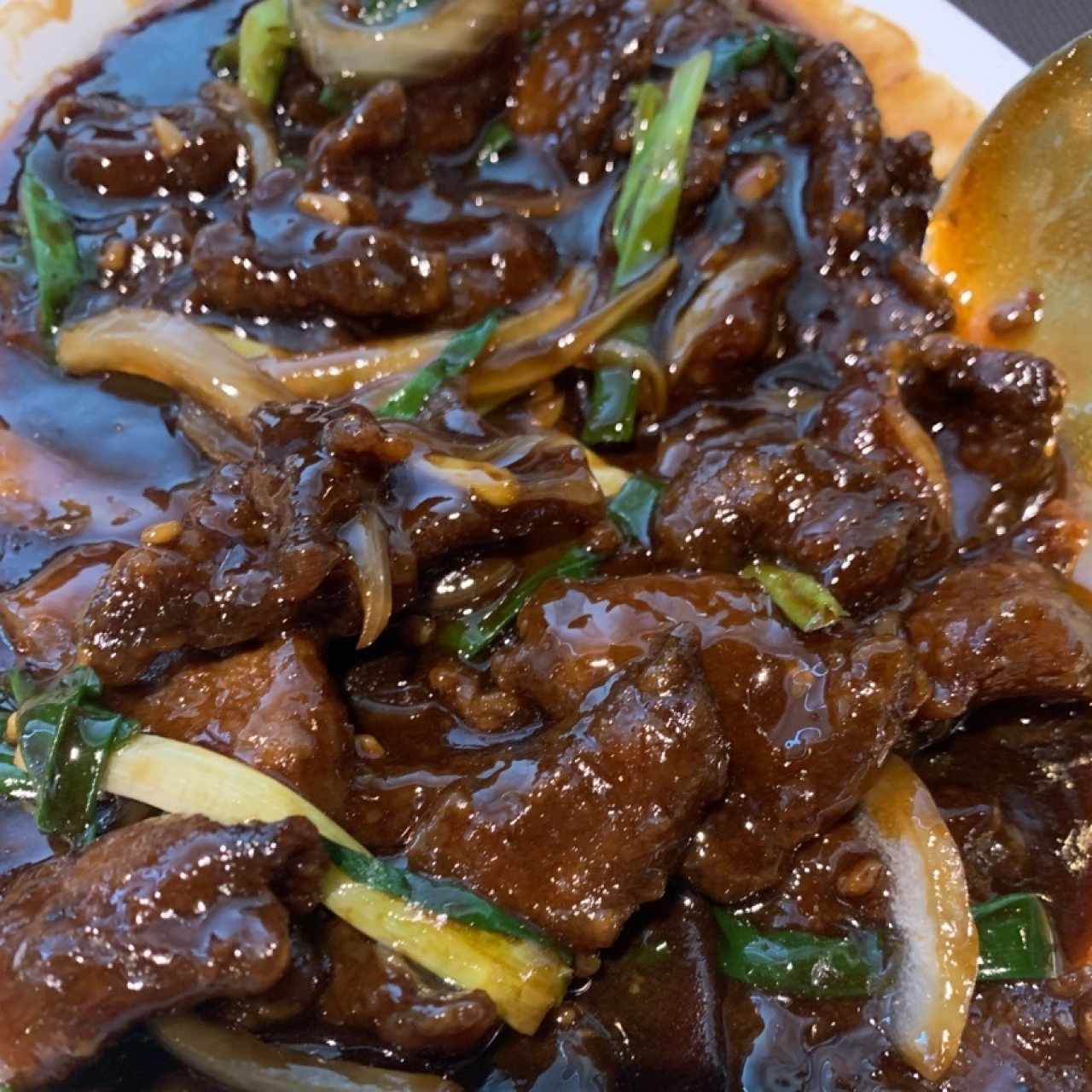 Carne al Estilo Mongolian