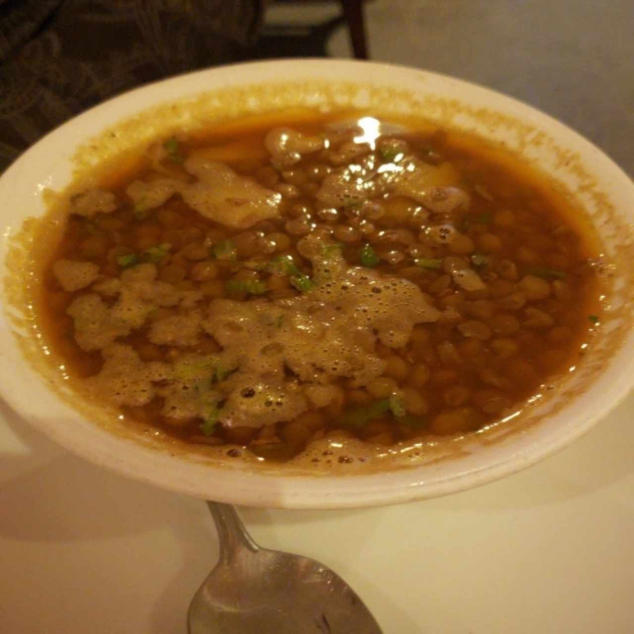 sopa de lentejas