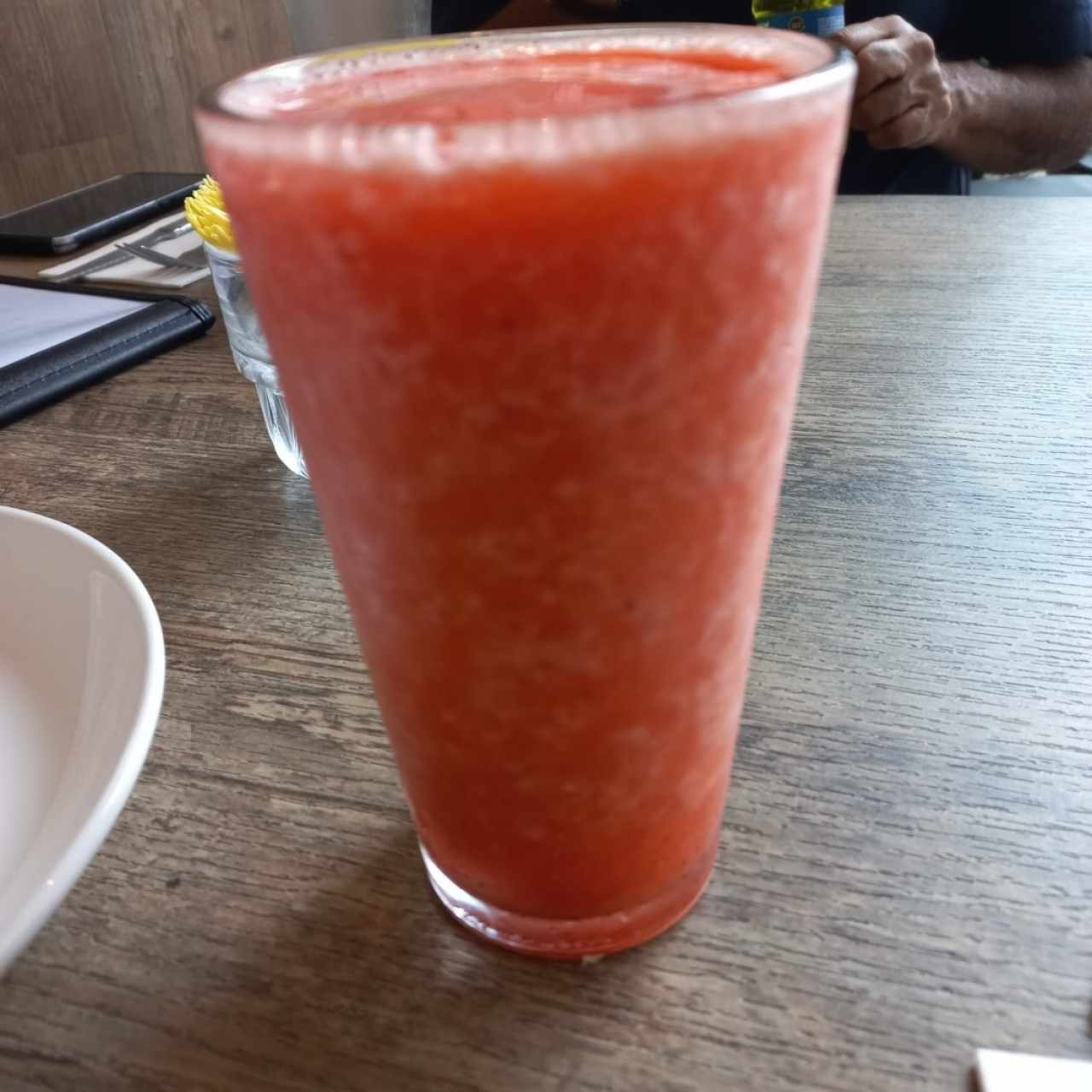 batido de fresa y maracuya