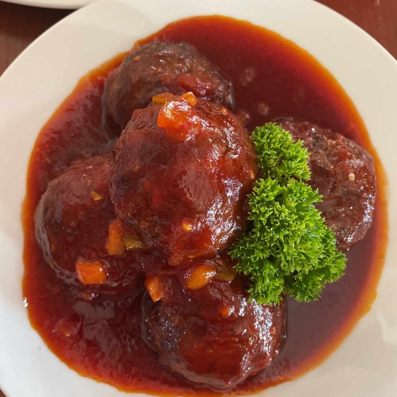 Albóndigas en Salsa Agridulce 