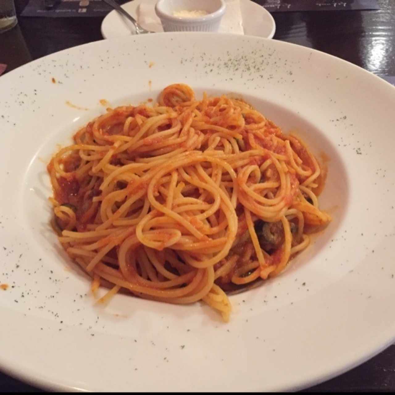 Spaguettis Putanesca 