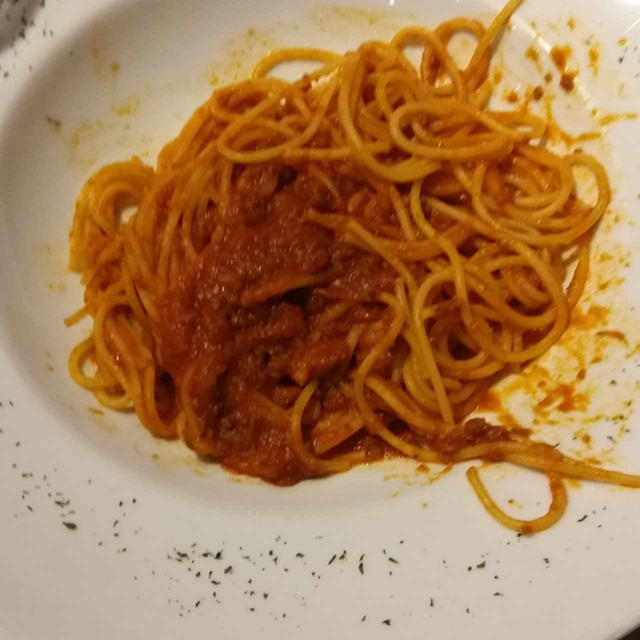 spaghetti a la boloñesa 