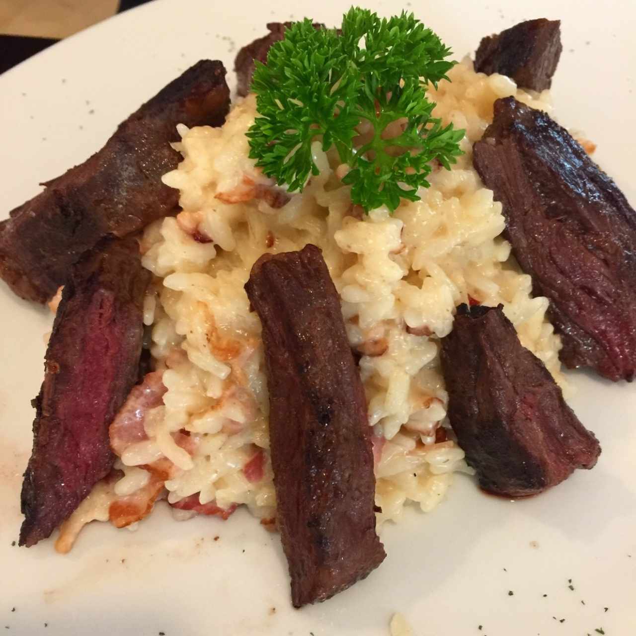 Angus beef with Risotto