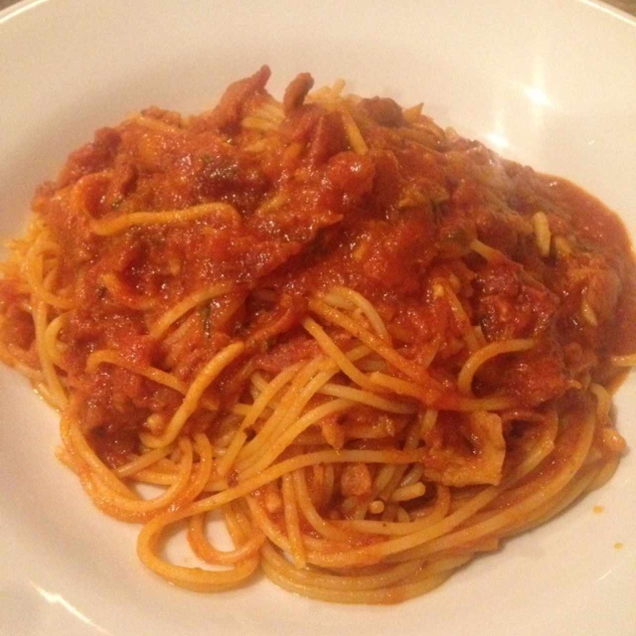 spagetti amatriciana 