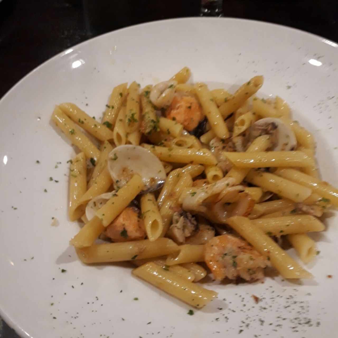 pasta con mariscos