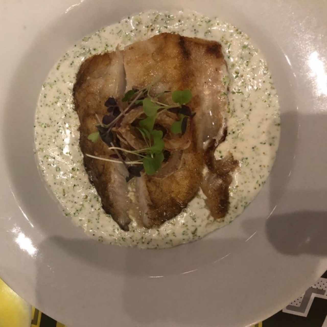 Pescado cremoso de brócoli