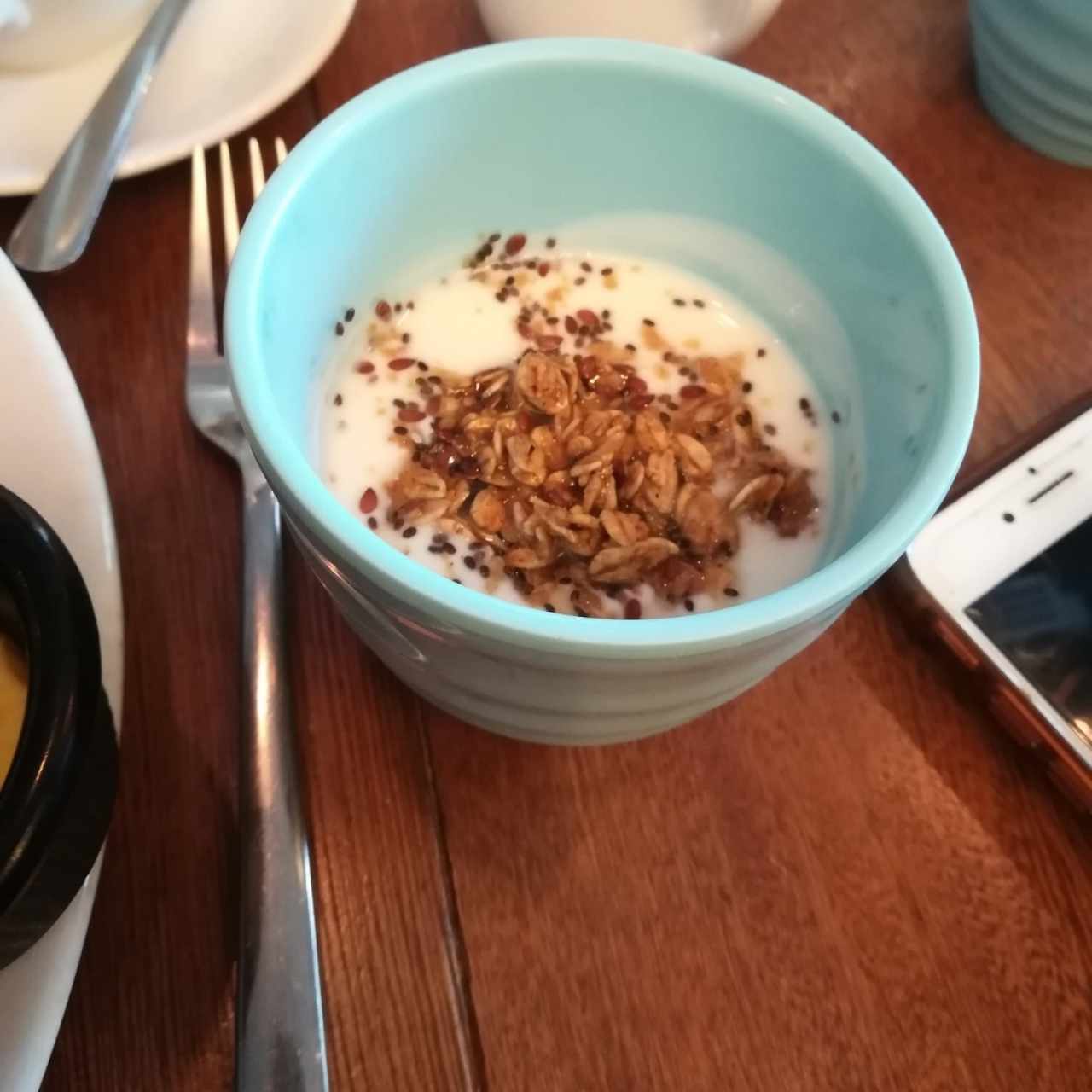 breakfast in Mika (yogurt granola) 