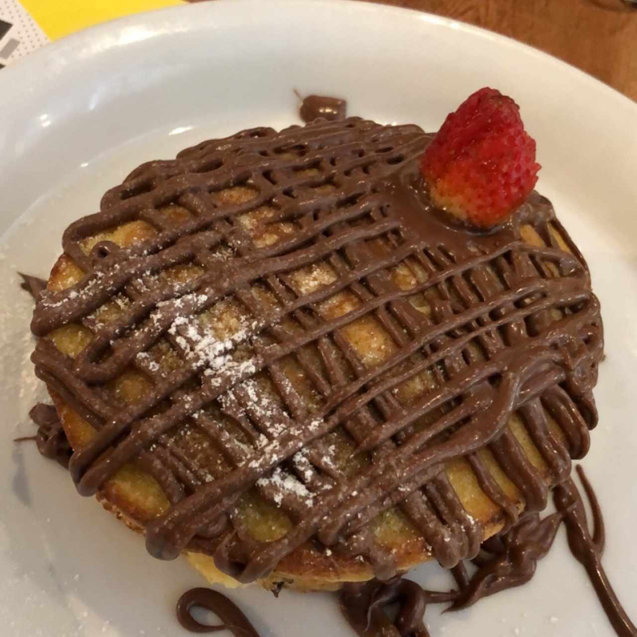 pancake de nutella y chocolate chip